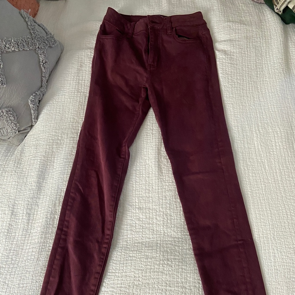 American Eagle Maroon Jeggings